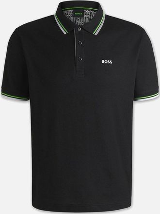 HUGO BOSS Mens Mens Black Boss Paddy Pro Piqu&eacute; Polo Shirt - Size: 38