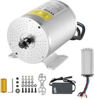 OEM Kit De Motor El&eacute;ctrico Sin Escobillas De Cc 1800 W: Motor De 48 V Y 4500 Rpm Con Controlador De Velocidad Mejorado Para Karts, Bicicletas El&eacute;ctricas, 