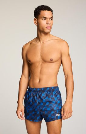 Puma Badeshorts PUMA PUMA SWIM MEN PRINTED CAT SHORT SHORTS, Herren, Gr. XXL, N-Gr, ultra blau combo, Web, Obermaterial: 100% Polyester, Badehosen Badeshor