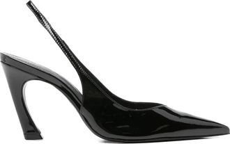 Schutz 90 mm slingback pumps met puntige neus - Zwart