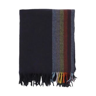 Paul Smith Cashmere Blend Stripe Blanket - Heren - Wintersjaals - Veelkleurig - ONE Size - Wol - Accessoires