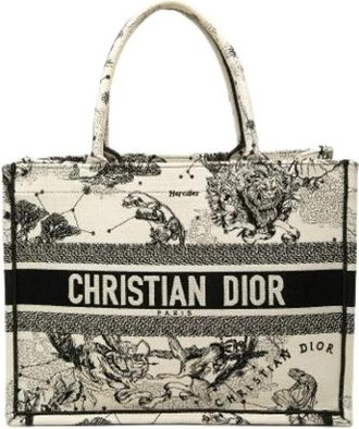 Dior Pre-owned Vintage Canvas Tote Bag - Dames - Vintage Shopper - Beige - ONE Size - Vintage