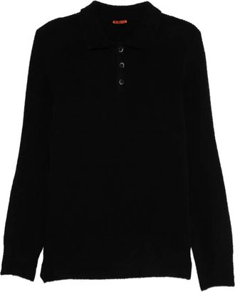 Barena Maglione stile polo a maniche lunghe - Nero