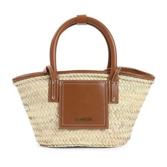 Jacquemus Handbags, female, Brown, ONE SIZE, Le petit panier Soli