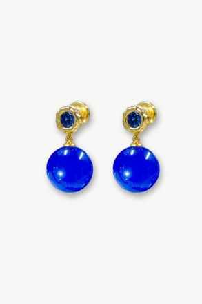 Classicharms Tia Royal Blue Chalcedony Drop Earrings at Nordstrom