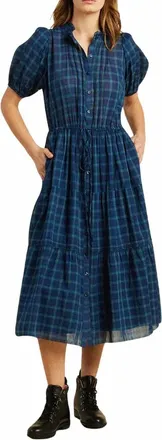 Trovata Hildie Midi Dress In Amaro Stems