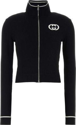 Gucci Black Viscose Blend Cardigan
