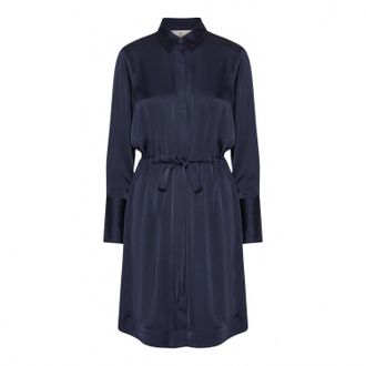 Karmamia Womens Nakita Dress In Semi Rich Ink Blue