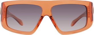 Just Cavalli Smoke Gradient Rectangular Ladies Sunglasses SJC145 06DD 60
