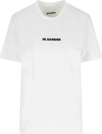 Jil Sander Logo T-Shirt - White