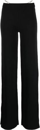 GCDS Gcds Broeken Black - Dames - Straight fit broeken - Zwart - S - Broeken