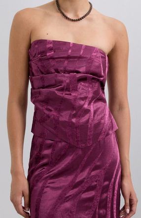 Scalpers Camouvelvet Top in Bouganville at Nordstrom, Size X-Large Eu