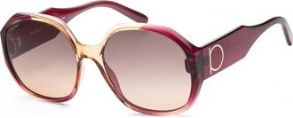 Ferragamo Womens SF943S 60 6018212 Fashion Sunglasses - Multicolour - One Size