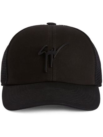 Giuseppe Zanotti Cohen logo-embossed trucker cap - Black