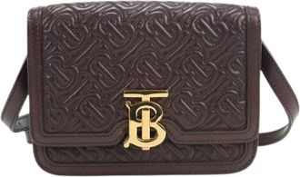 Burberry Pre-owned Cross Body Bags, female, Brown, Size: ONE SIZE Pre-owned Fabric Crossbody Bag