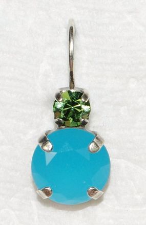 Mariana Womens Caprioska Audrey Earrings In Green/ Blue