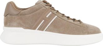 Hogan H580 Lace-Up Sneakers With Suede And Smooth Leather Accents
