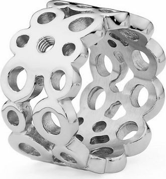 Qudo Womens Basic Ancona Ring In Silver