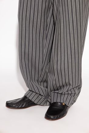 Versace Guanto Loafers Shoes, Mens, Black