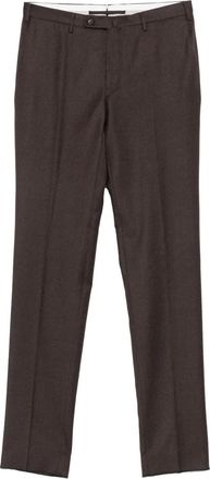 Incotex slim chino trousers - men - Virgin Wool/Cotton/Polyester/Viscose/Acetate - 54 - Brown