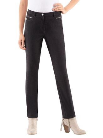Stehmann Thermohose STEHMANN, Damen, Gr. 195, Extrakurzgr&ouml;ssen, grau (grafit, meliert), 47% Polyester, 26% Viskose, 23% Polyamid, 4% Elasthan, unifarben, lang,