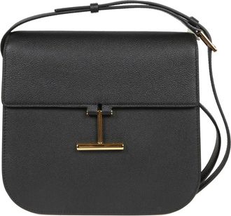 Tom Ford Stijlvolle Day Bags voor Schouder en Crossbody - Dames - Schoudertassen - Zwart - ONE Size - Leer - Tassen