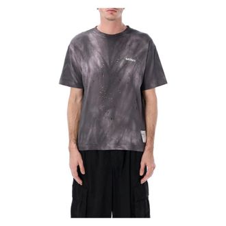 SATISFY Satisfy, Tops, Heren, Grijs, L, Moth Tech Logo Tee Tee