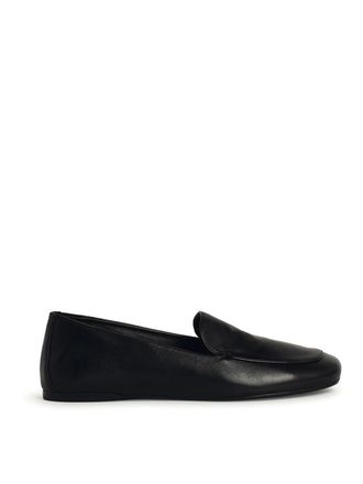Khaite Monroe Black Leather Loafers