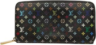 Louis Vuitton Black Monogram Multi-Color Monogram Long Wallet (Bi-Fold) (Pre-Owned)