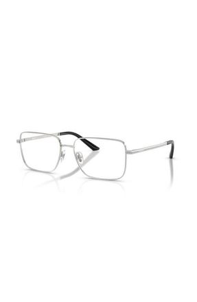 Versace 55mm Rectangle optical glasses in Silver at Nordstrom