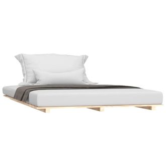 Berkfield Home Beautiful Bed Frame without Mattress 140x200 cm Solid Wood Pine in Light Brown
