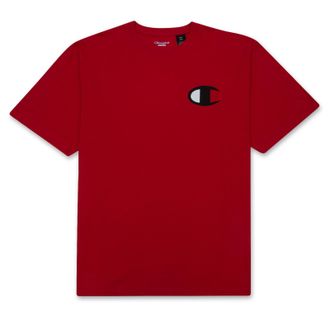 Champion Mens College Short Sleeve T-Shirt, Rosso, S Red