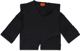 Who Decides War by Ev Bravado Black Unadorned Sweater Vest