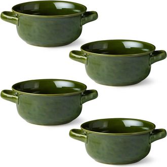 Certified International Verde Set Of 4 Soup Crocks