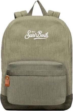 MC2 Saint Barth Canvas Rugzak - Dames - Rugzakken - Groen - ONE Size - Katoen - Tassen