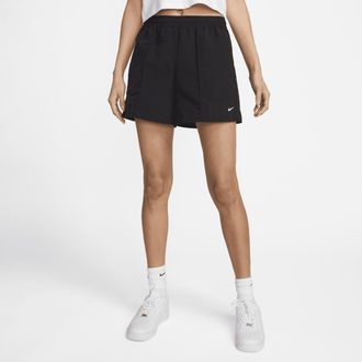 Nike Womens Nike Sportswear Everything Wovens Mid-Rise 5 Shorts in Black | FV6622-010