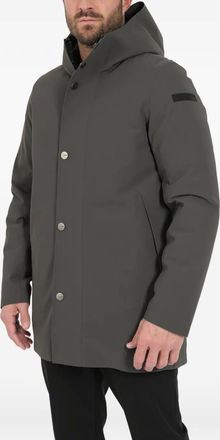 Roberto Ricci Design Parka con cappuccio e bottoni - Grigio