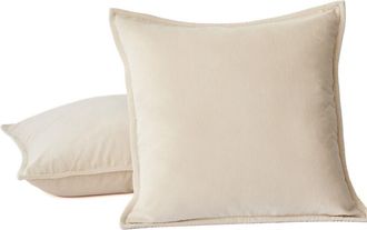 Coyuchi Velveteen Organic Cotton Pillow Cover in Undyed at Nordstrom