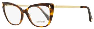 Roberto Cavalli Womens Butterfly Eyeglasses RC5110 052 Havana/Gold 52mm