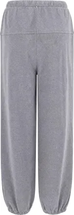 Sportmax Womens Grey Cotton Fleece Joggers Medium Trousers
