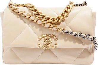 Chanel Beige Medium 19 Flap Bag