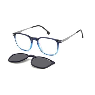 Carrera Glasses, male, Blue, 50 MM, Stylish Opt + Clip-On Glasses