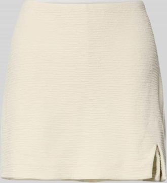 Ichi Skort aus Viskose-Mix mit elastischem Bund in Offwhite, Gr&ouml;&szlig;e XXL