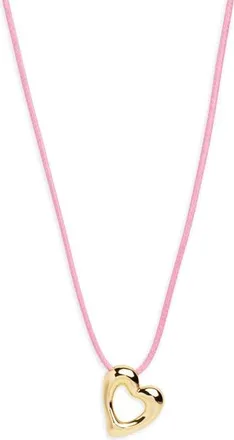 Argento Vivo Open Heart Pendant Necklace in Gold at Nordstrom