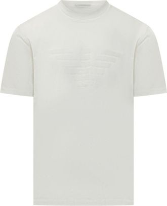 Emporio Armani T-shirt in cotone con logo Emporio Armani