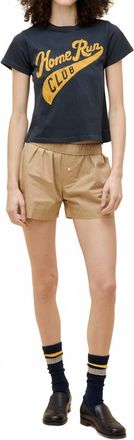 Daydreamer Womens Home Run Club Vintage Top In Vintage Black