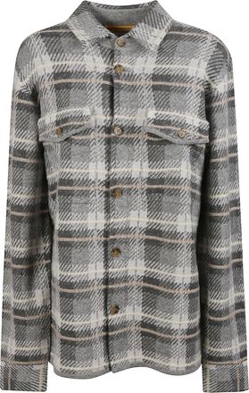 Guest In Residence Plaid Button-Down Cashmere Shirt