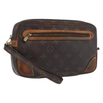 Louis Vuitton Clutch Pre-owned in Tela Monogram - - Pre-owned - Donna - Marrone - ONE SIZE
