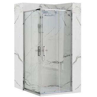 Rea Rea - Mampara De Ducha Punto Chrome 90x90