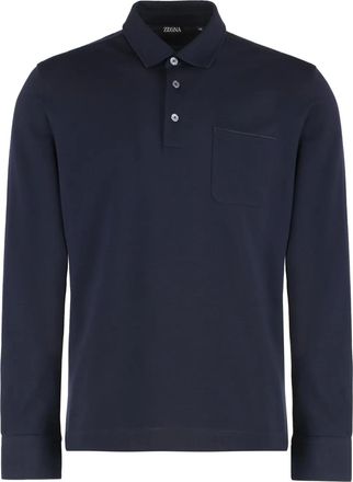 Ermenegildo Zegna Polo a maniche lunghe - Blu